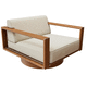 contemporary lounge chair / fabric / wooden / contract