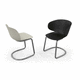 contemporary chair / for indoor use / metal / plastic