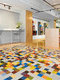 PVC flooring / tertiary / roll / tile look