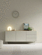 modern sideboard / oak / wood veneer / matte lacquered wood