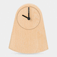 contemporary clock / table / analog / wooden