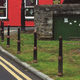 security post / elastomeric / high / reflective