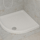 corner shower tray / ceramic / non-slip / home