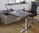 executive desk / contemporary / wood veneer / melamine