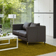 contemporary sofa / leather / with removable cushion / ergonomic