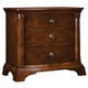 traditional bedside table / cherrywood / rectangular / with drawer