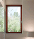 casement window / wooden / triple-glazed