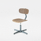contemporary office chair / indoor / wooden / metal