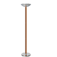 floor-standing lamp / painted metal / chrome / ebony