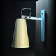 contemporary wall light / indoor / brass / lacquered steel
