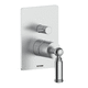 shower mixer tap / wall-mounted / mechanical / metal