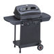 gas barbecue / on casters / metal / with cart