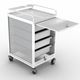 treatment trolley / for beauty salon / metal