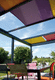 wall-mounted pergola / aluminum / with sliding canopy / modular