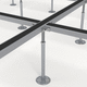 metal raised access floor structure / high-resistance / indoor / adjustable