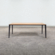 contemporary table / solid wood / larch / HPL