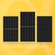flat PV solar panel / dual-lens / black