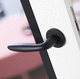 black handle / door / in lacquered stainless steel / contemporary