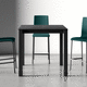 contemporary high bar table / laminate / tempered glass / ceramic