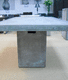 contemporary dining table / fiber-reinforced concrete / rectangular / home