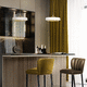 pendant lamp / aluminum / polished brass / contemporary