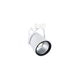 LED track light / round / aluminum / glass