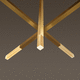 contemporary ceiling light / glass / LED / dimmable