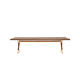 contemporary coffee table / wooden / wooden base / rectangular
