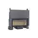 closed wood hearth / 1-sided / steel