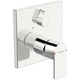shower mixer tap / wall-mounted / chrome-plated brass / bathroom