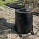 charcoal barbecue / mobile / aluminum