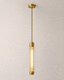 pendant lamp / brass / frosted glass / vintage