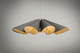 pendant lamp / wood veneer / contemporary / corded