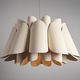 pendant lamp / wood veneer / original design / corded