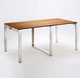 contemporary table / teak / rectangular / folding