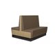 contemporary upholstered bench / leather / with backrest / high-back