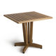 contemporary table / ash / wooden base / square