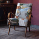 upholstery fabric / patterned / linen / acrylic