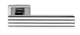 door handle / metal / contemporary / chrome
