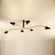 contemporary ceiling light / brass / by Serge Mouille