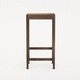 contemporary bar stool / ash / birch / oiled wood