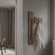 wall-mounted coat rack / contemporary / oak / bamboo