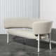contemporary sofa / fabric / beige / 2-person