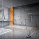 electric towel radiator / 0...500 w / minimalist design / steel