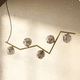 pendant lamp / brass / Murano glass / contemporary