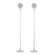 floor-standing lamp / crystal / metal / contemporary