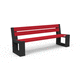contemporary public bench / recycled plastic / with backrest / without armrests