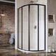 sliding shower screen / fixed / curved / corner