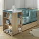 extendable baby bed / single / contemporary / with storage compartment