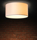 contemporary ceiling light / round / cotton / acrylic glass
